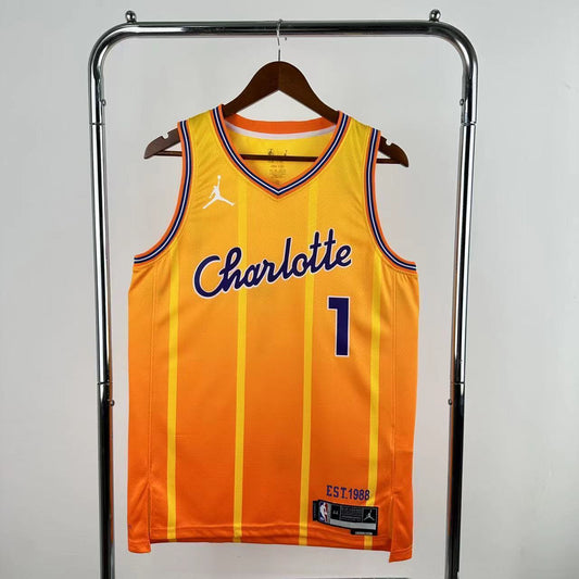 26th Charlotte Hornets City Edition 1 # Ball NBA Jersey S-XXL