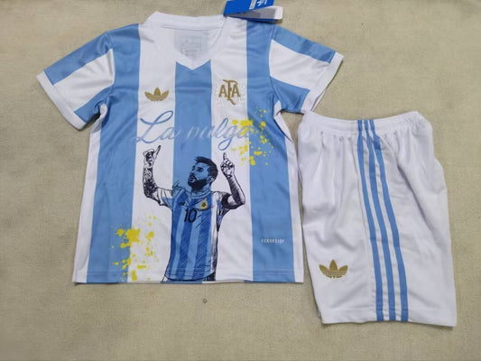 25/26 Kids Argentina Messi Commemorative Edition Size 16-30