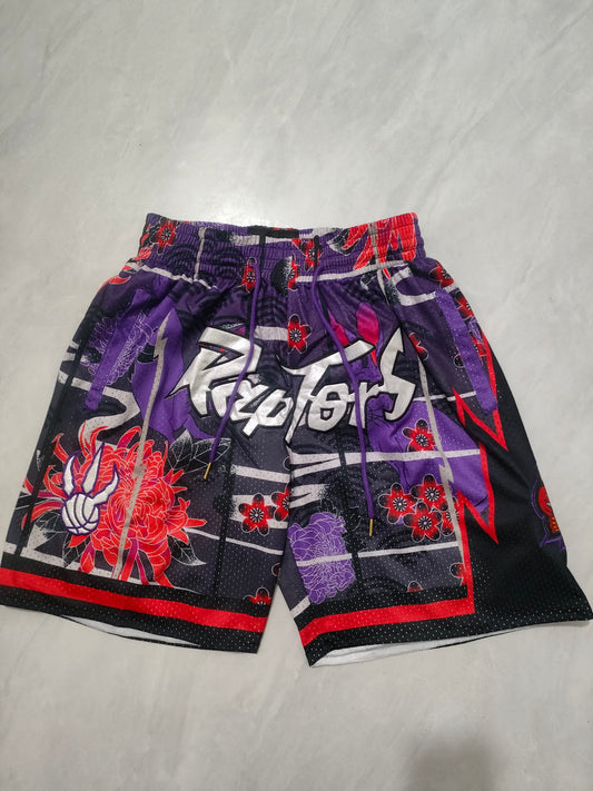 NBA Raptors Purple Rabbit Pocket Shorts