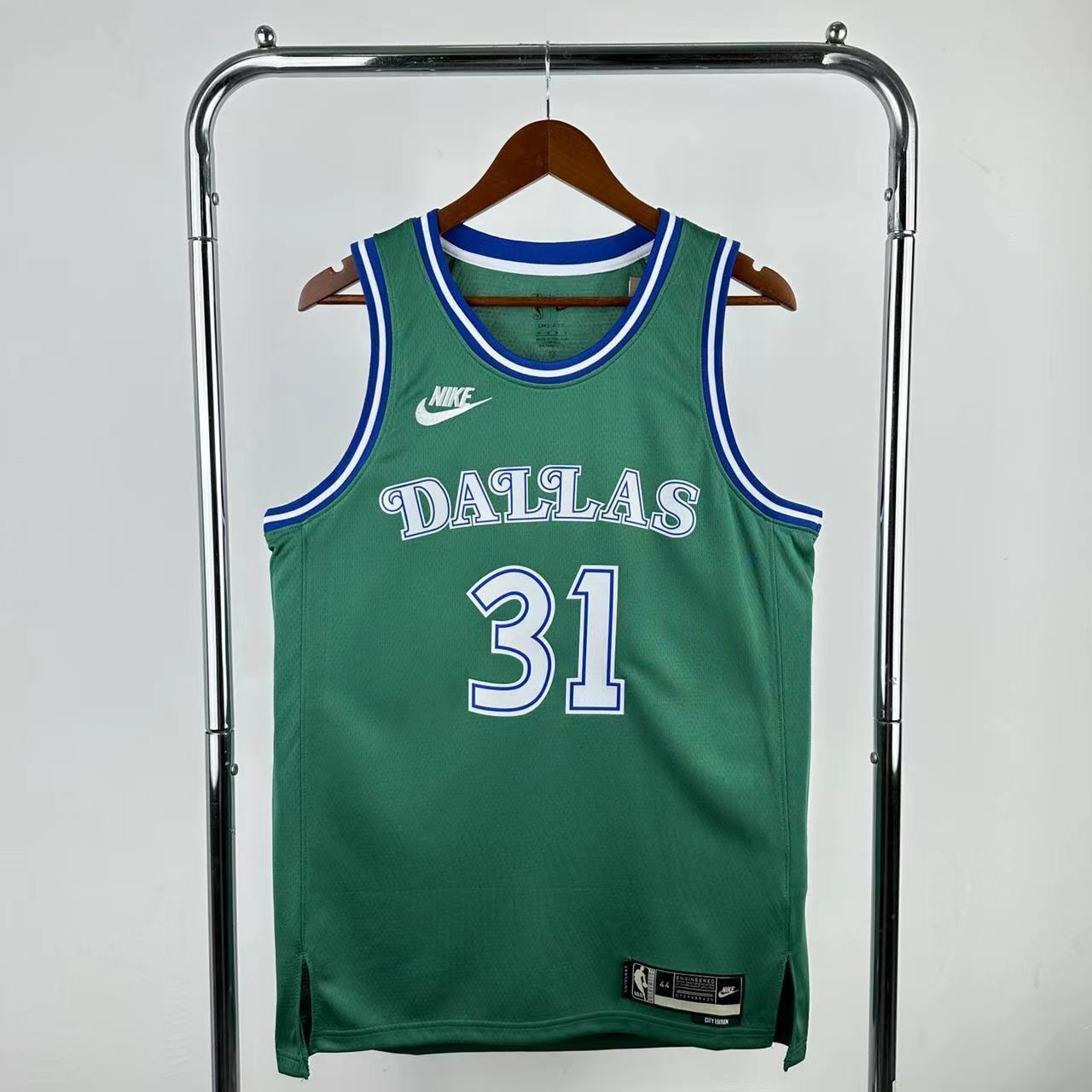 26th Dallas Mavericks Retro Green 31 # Thompson NBA Jersey S-XXL