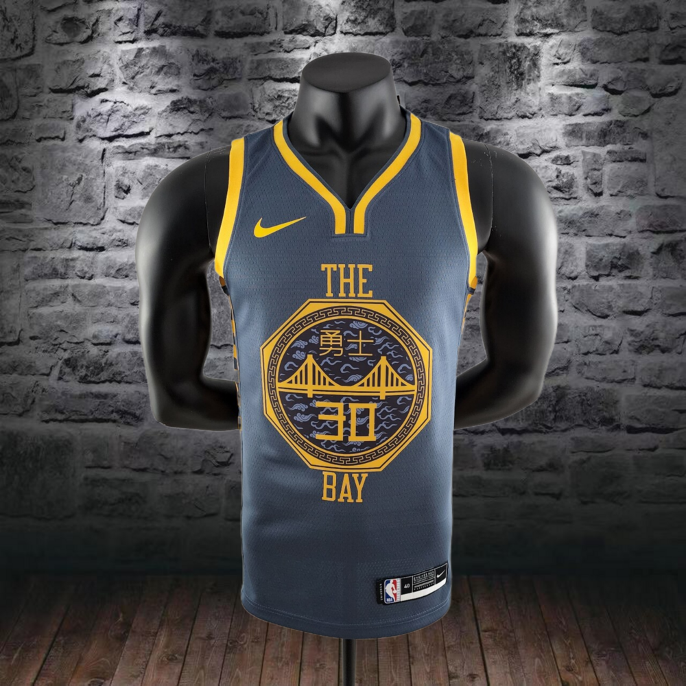 2018 Curry#30 Golden State Warriors Grey NBA Jersey