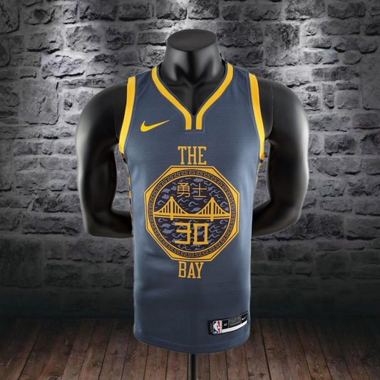 2018 Curry#30 Golden State Warriors Grey NBA Jersey