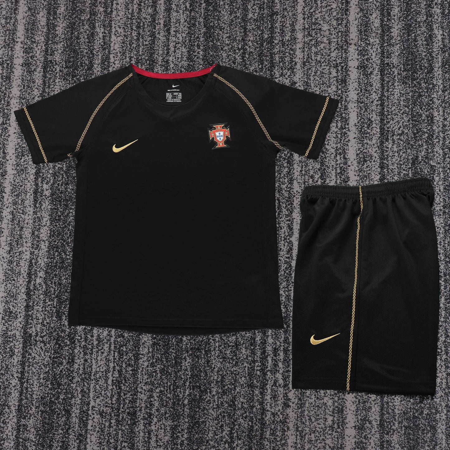 Retro Kids 2006 Portugal away football Jersey&amp;Size16-28