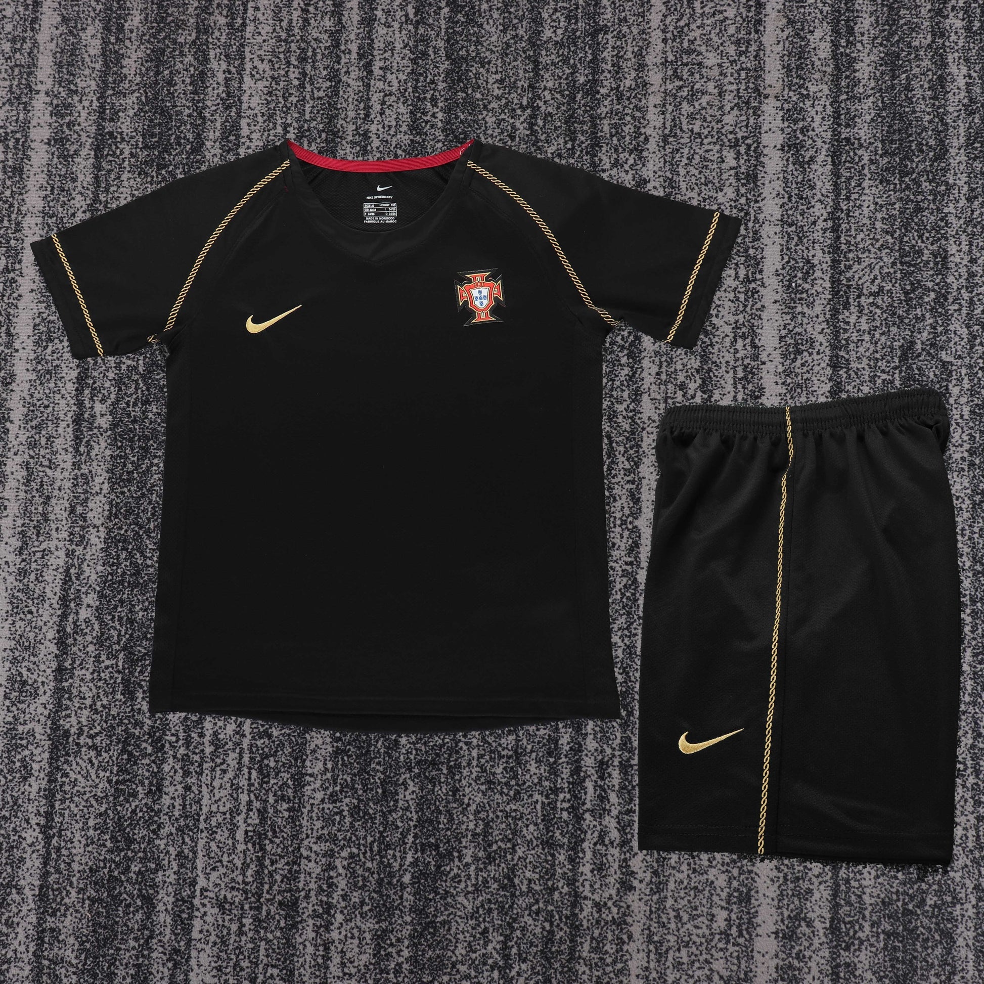Retro Kids 2006 Portugal away football Jersey&amp;Size16-28