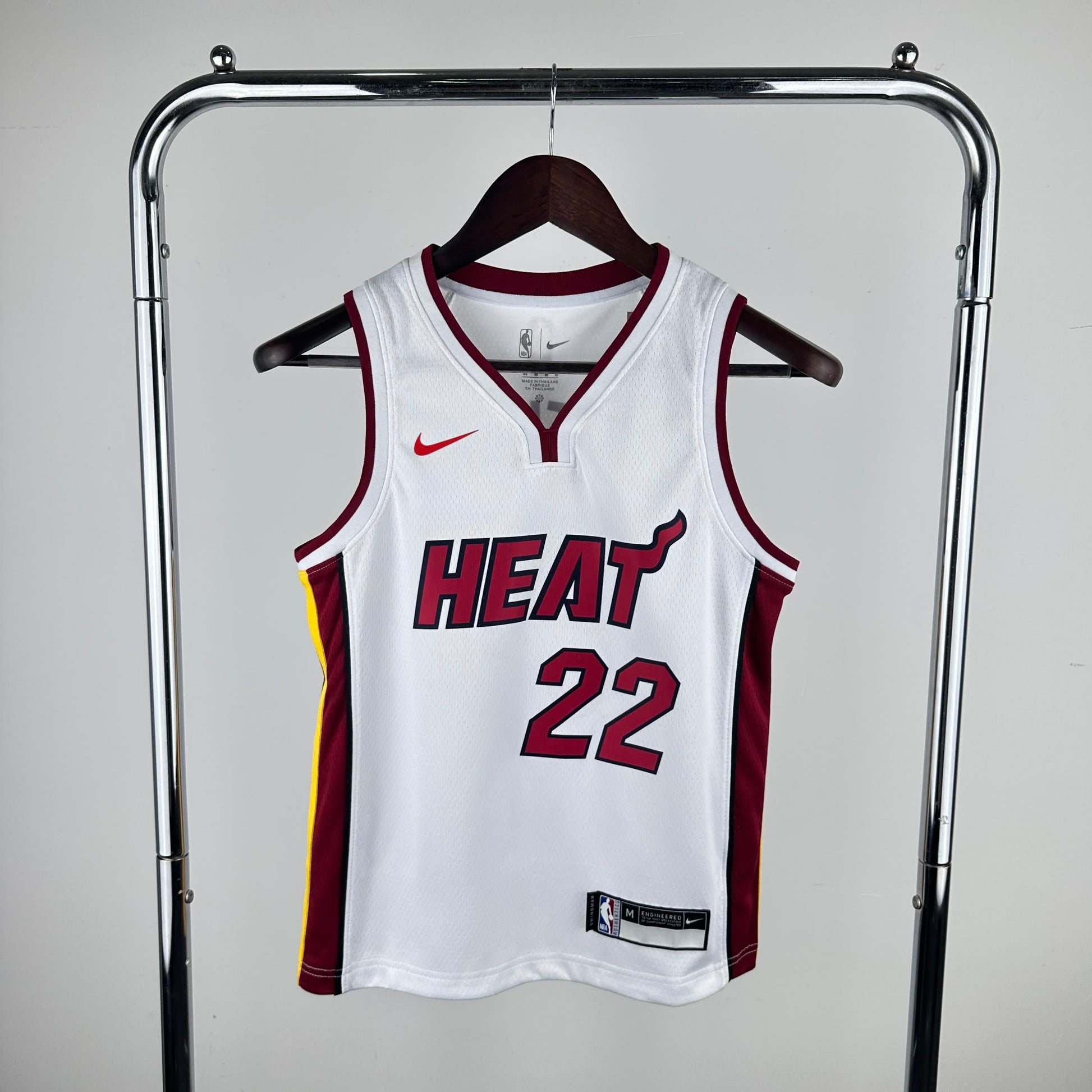 NBA Kids Heat V-neck White 22# Butler S-XXL
