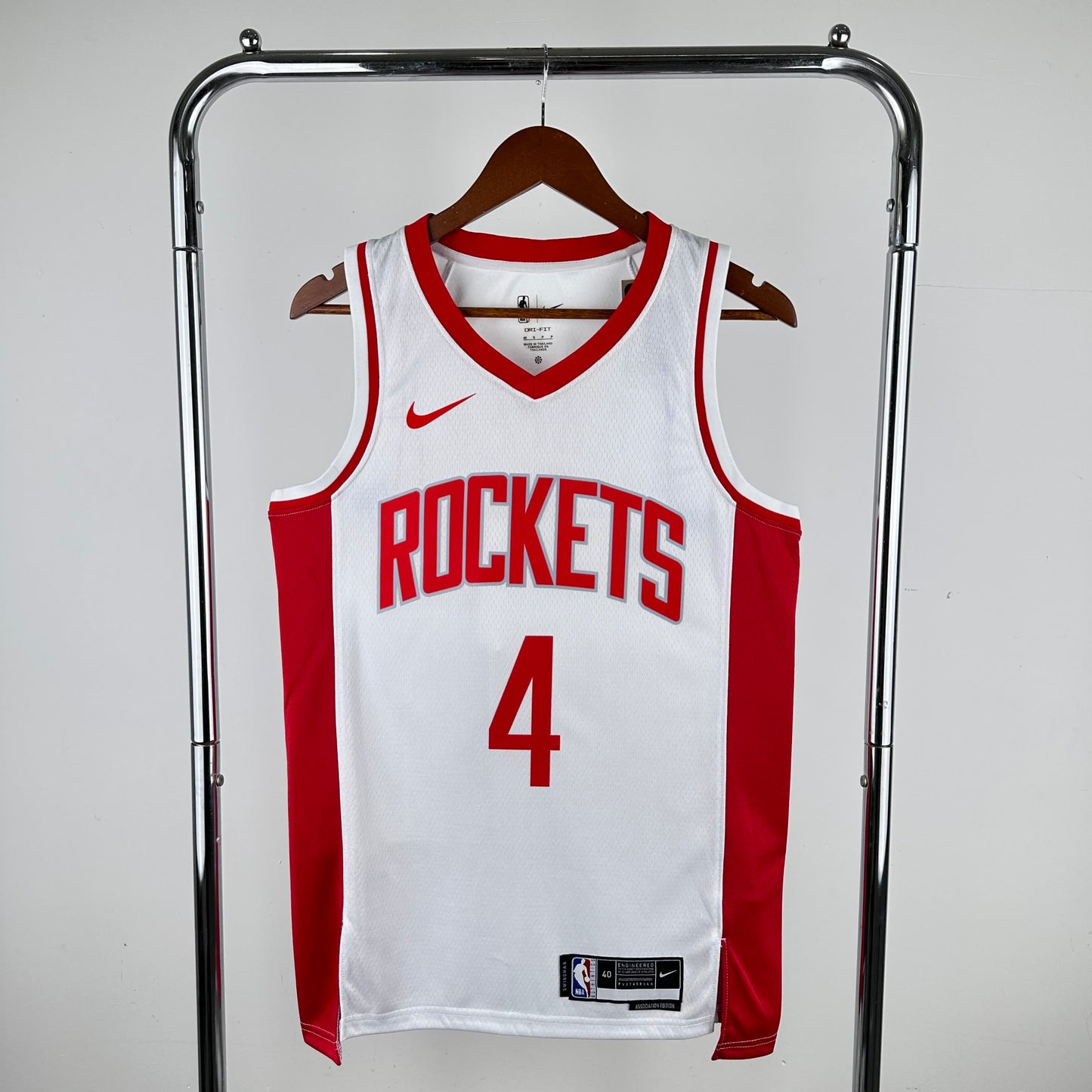 23 Season Rockets Home White 4 # Green