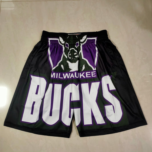 Bucks Black Mitchell&ness Pocket Shorts