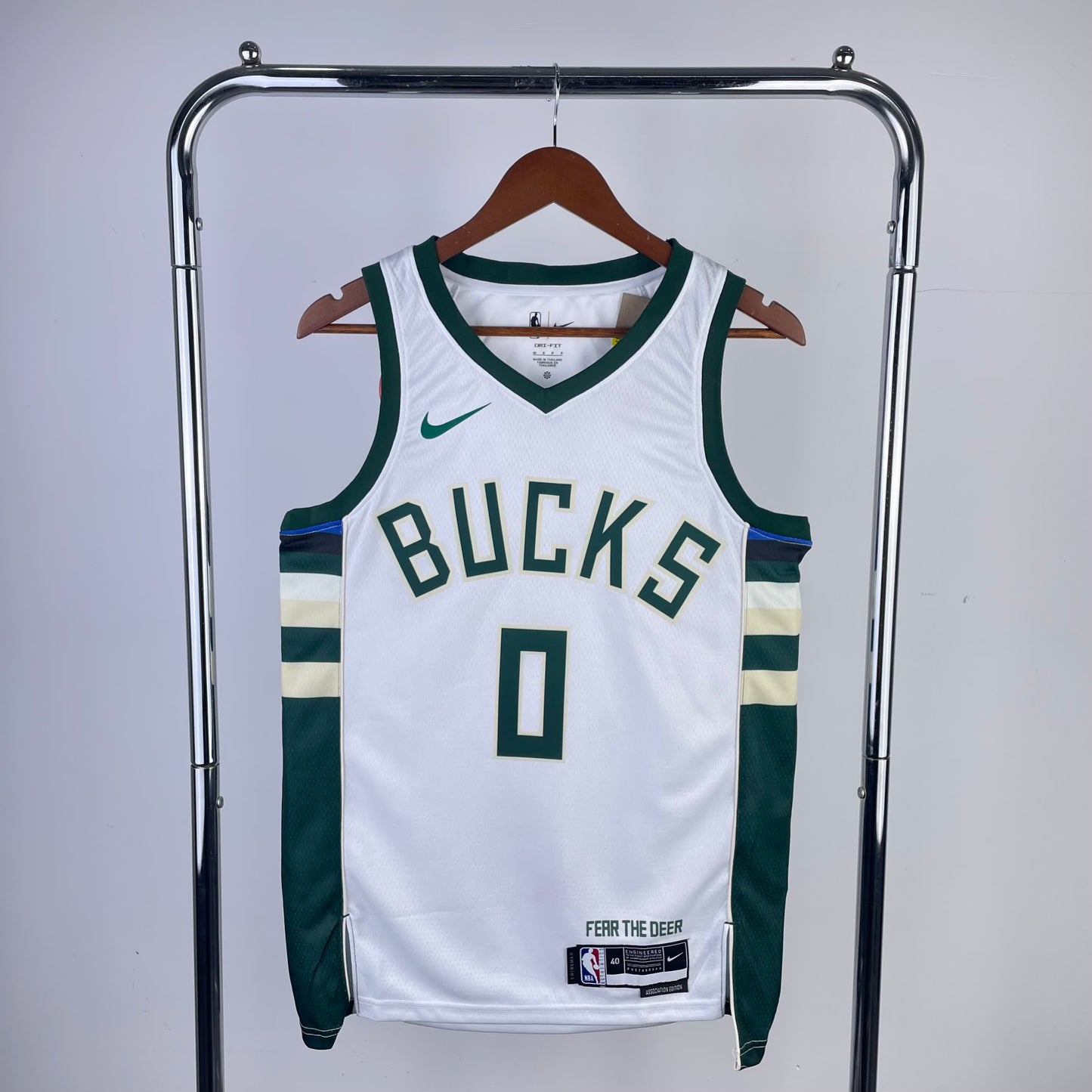 23 Season Bucks Home White 0 # Lillard