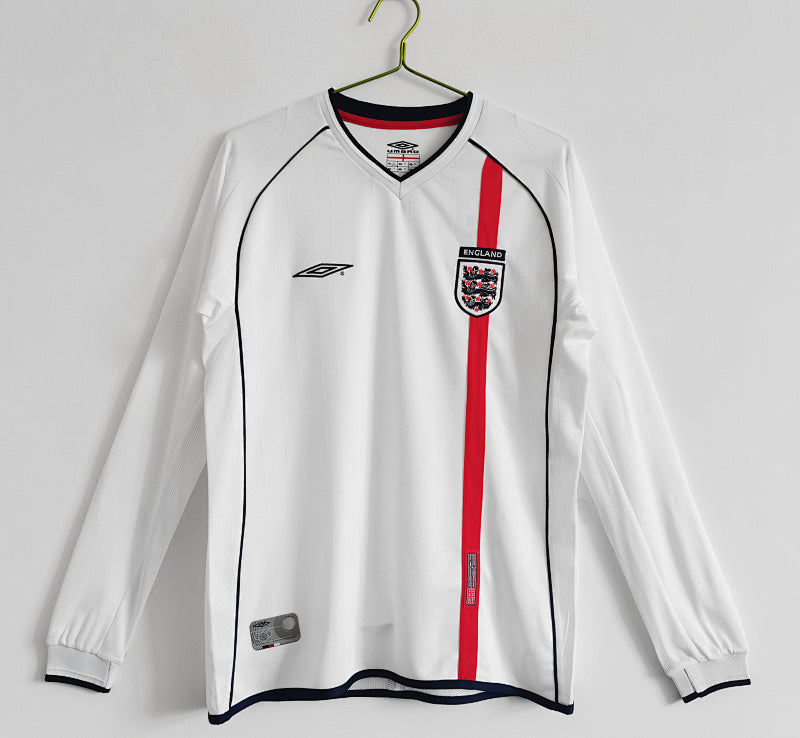 Retro 2002 England home long-sleeved shirt S-XXL7