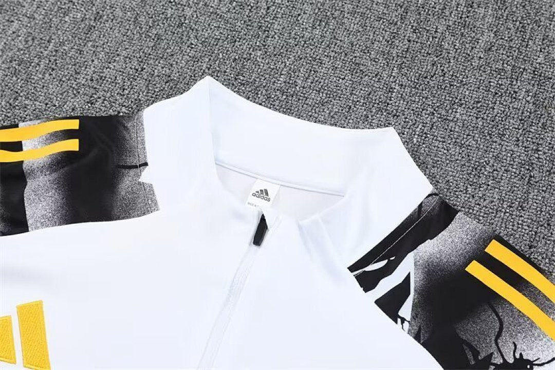 /26 Real Madrid White Half Pull Training Suit Yupoo Soccer Jerseys (Adults&amp;Kids)7