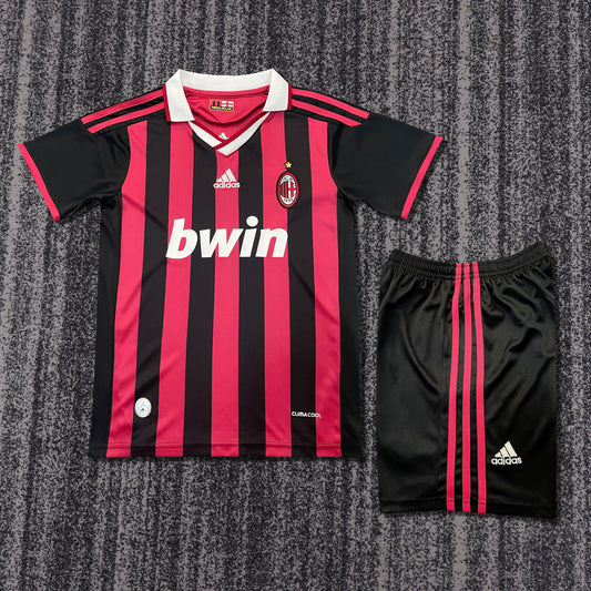 Retro Kids 2009/10 AC Milan home size 16-28