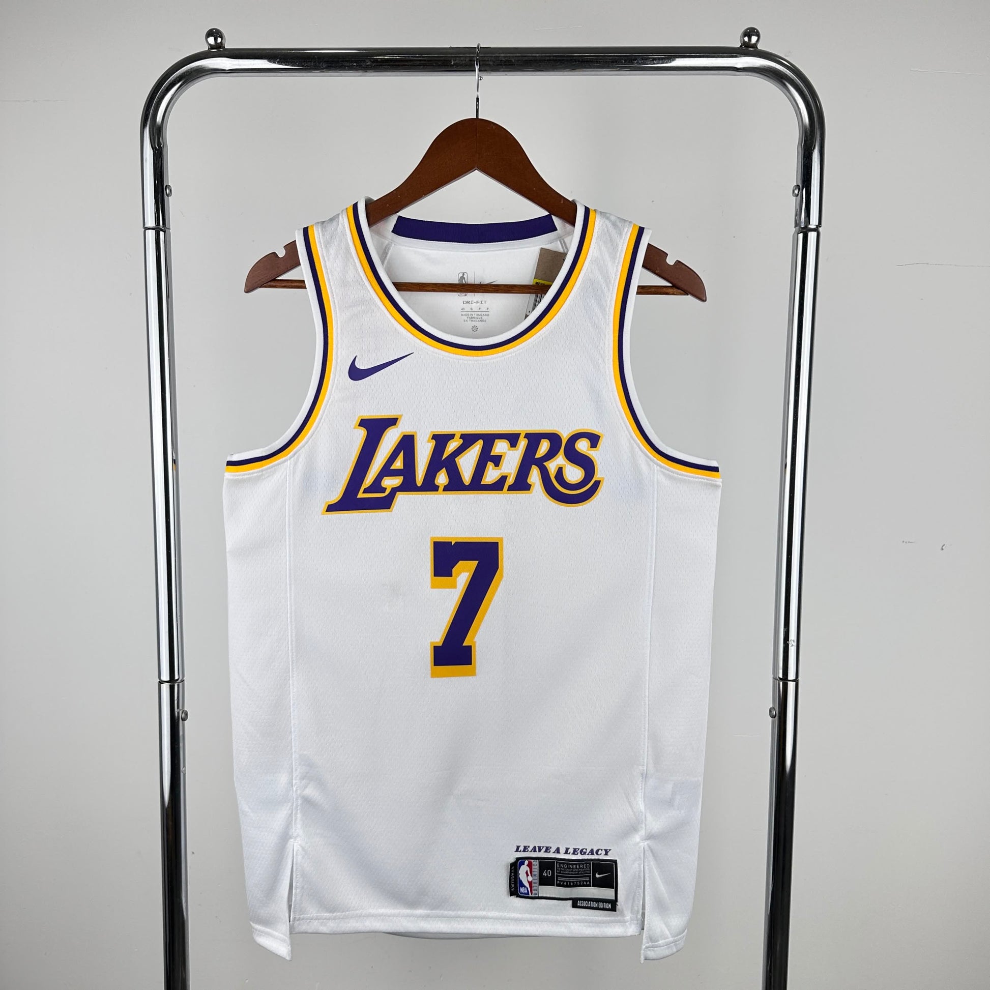 23rd season Lakers round neck white No. 7 Anthony