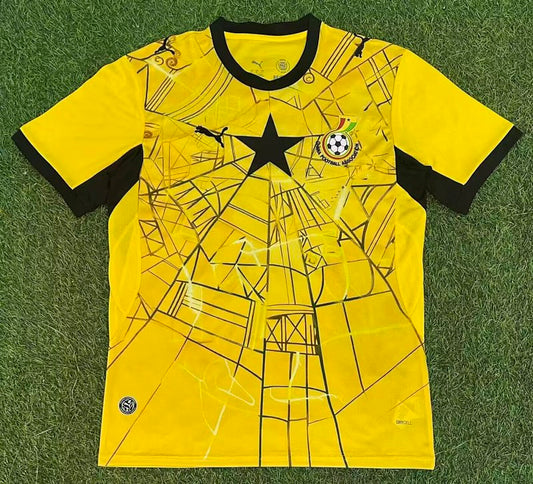 /27 Ghana Yellow Special Edition football jersey S-XXL4