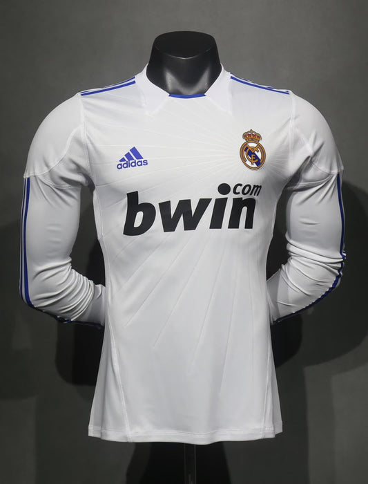 Retro 2010/11 Real Madrid Home Long Sleeve Player Edition S-3XL