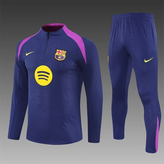 25/26 Barcelona Blue Half Pull Training Suit S-XXL