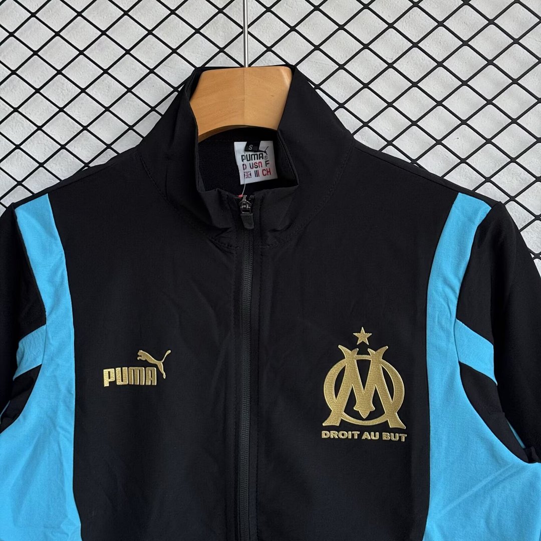 /26 Marseille Black Windbreaker Set S-XXL3