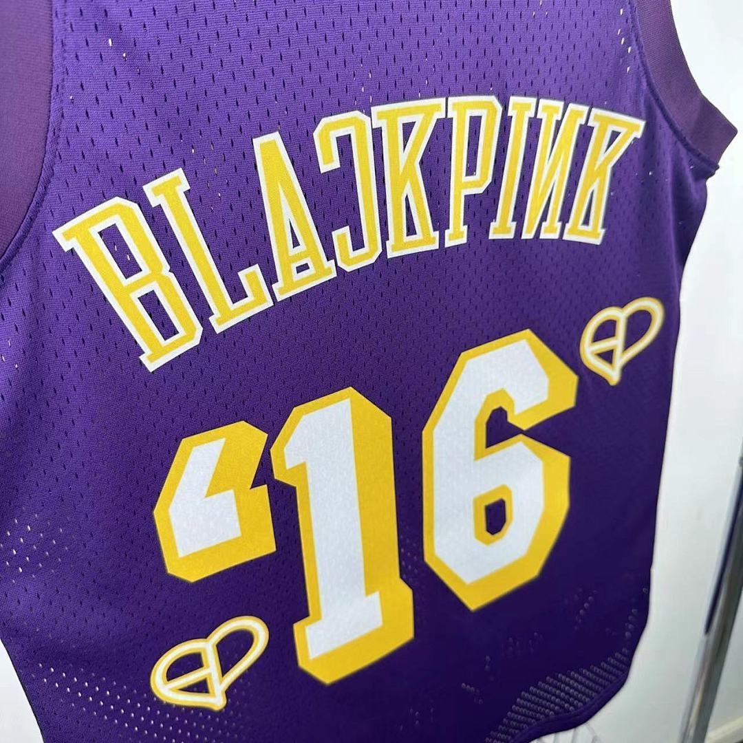 Blackpink Joint Edition Los Angeles Lakers NBA Jersey S-XXL7