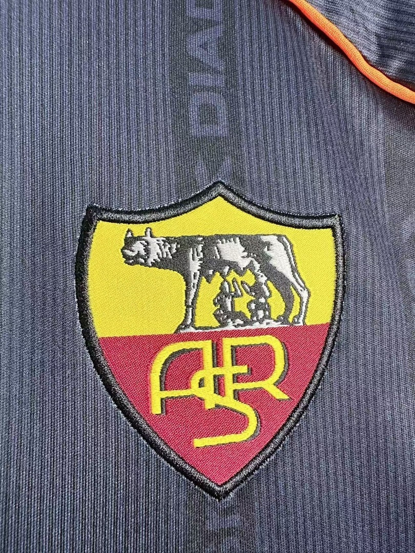 Retro 1999/00 Roma 2nd away long sleeved Yupoo Soccer Jerseys S-XXL6