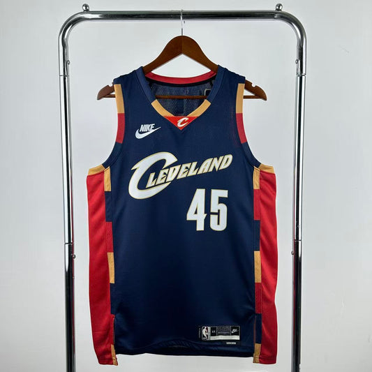 26th Cleveland Cavaliers Retro 45#Mitchell NBA Jersey S-XXL