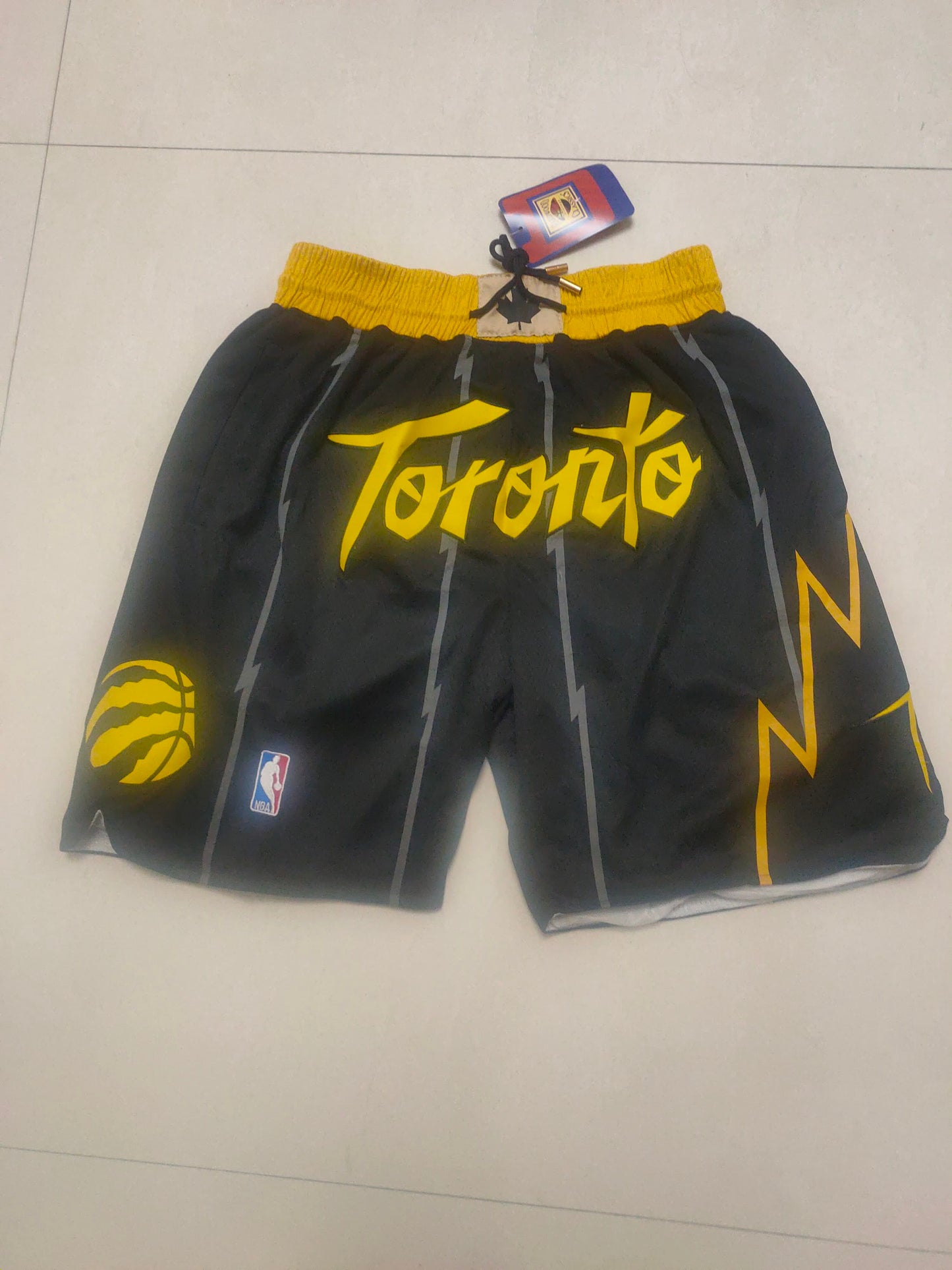 Raptors Black City Edition Pocket Shorts