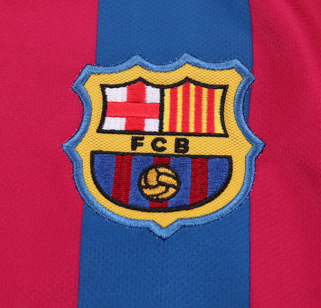 Retro Kids 2005/06 Barcelona home long sleeved&amp;Size16-285
