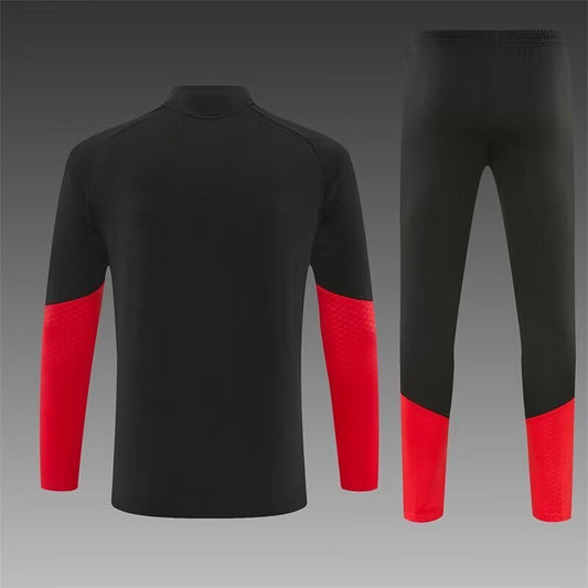 /27 Germany Black Half Pull Training Suit Yupoo Soccer Jerseys (Adults&amp;Kids)8