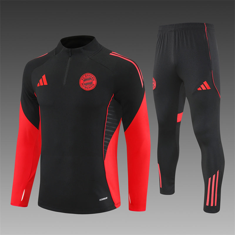 2025/26 Bayern Black Half Pull Training Suit (Adults&amp;Kids)