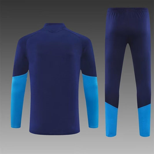 /27 Spain Royal Blue Half Pull Training Suit Yupoo Soccer Jerseys (Adults&amp;Kids)7