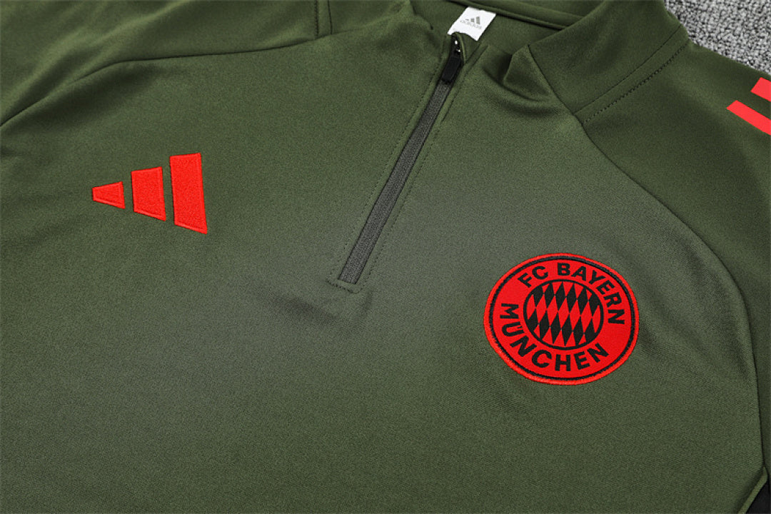 /26 Bayern Green Half Pull Training Suit (Adults&amp;Kids)8