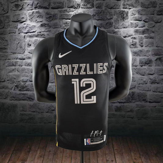 MORANT#12 Memphis Grizzlies Honor Edition Black NBA Jersey