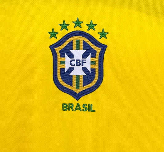 Retro 2004 Brazil home long sleeved Yupoo Soccer Jerseys S-XXL6
