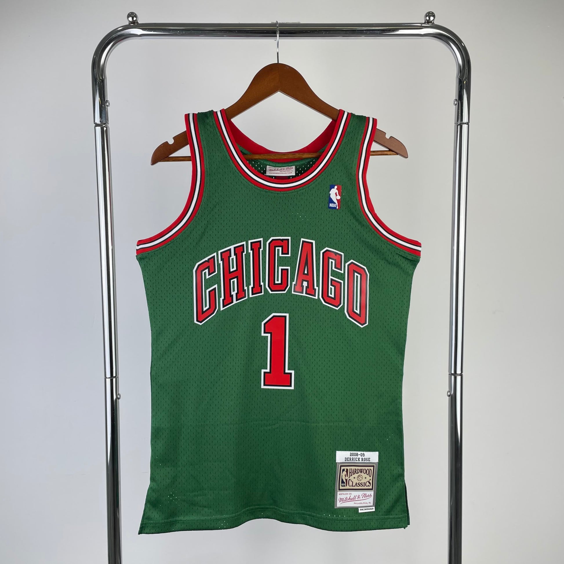 MN Heat Pressed Vintage Jersey: SW Bulls 08/09 Environmental Week (Dark Green) 1 # Rose