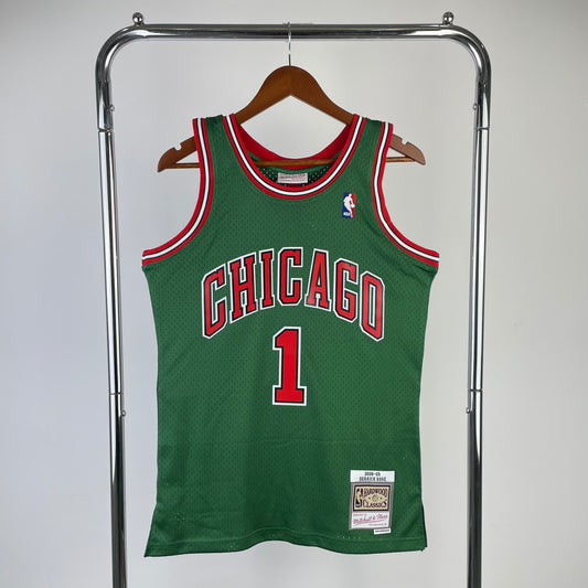 MN Heat Pressed Vintage Jersey: SW Bulls 08/09 Environmental Week (Dark Green) 1 # Rose