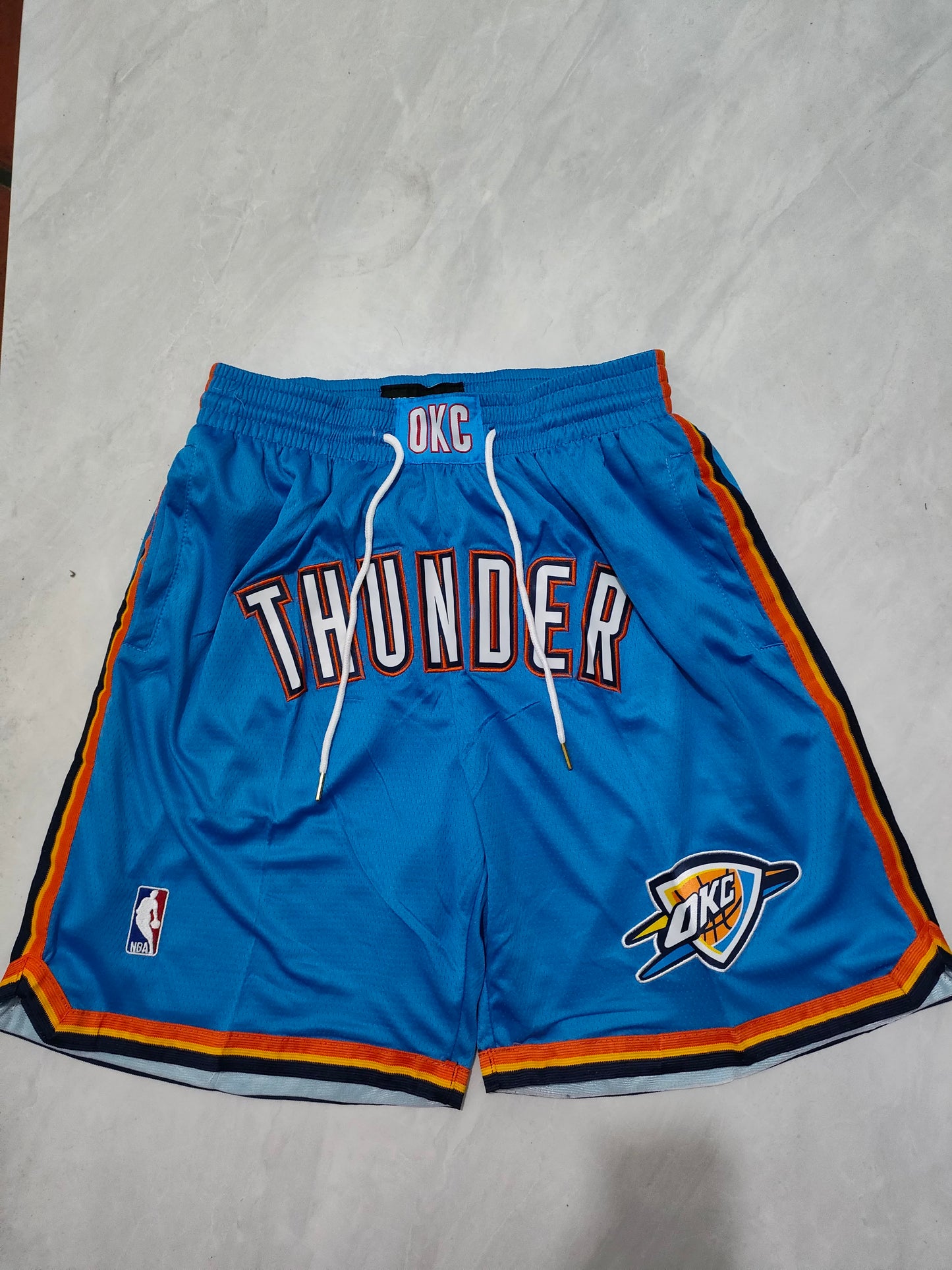NBA Thunder Regular Moon Blue Pocket Shorts S-XXL