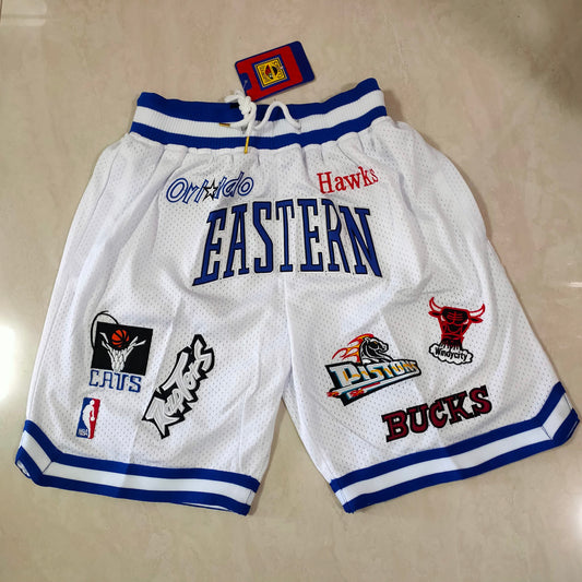 （Expensive）All Star Eastern White All Dense Embroidery Pocket Shorts