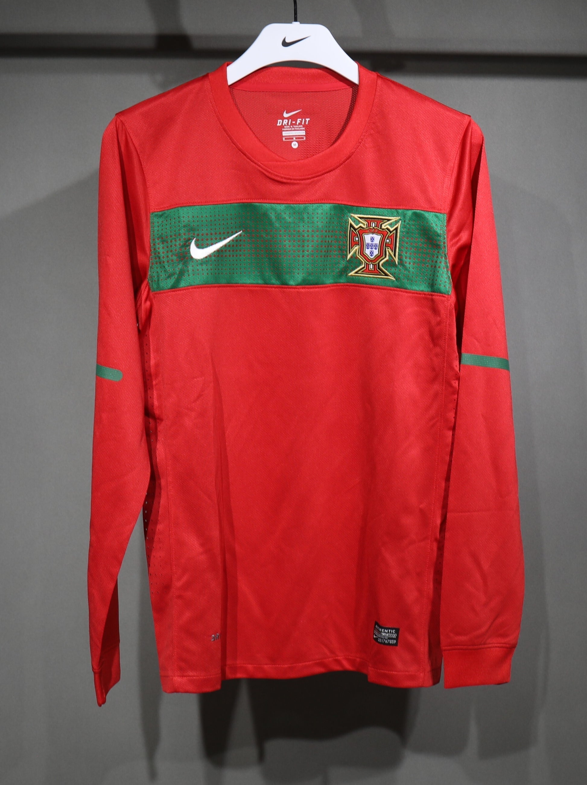 Retro 2010 World Cup Portugal Home Long Sleeve Player Edition S-3XL