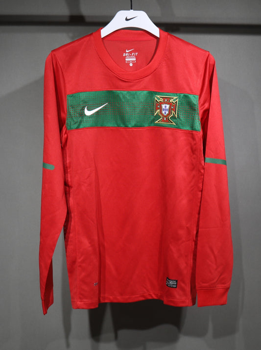 Retro 2010 World Cup Portugal Home Long Sleeve Player Edition S-3XL