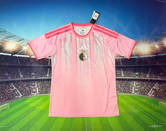 /27 Algeria Training Uniform Pink Yupoo Soccer Jerseys S-XXL2