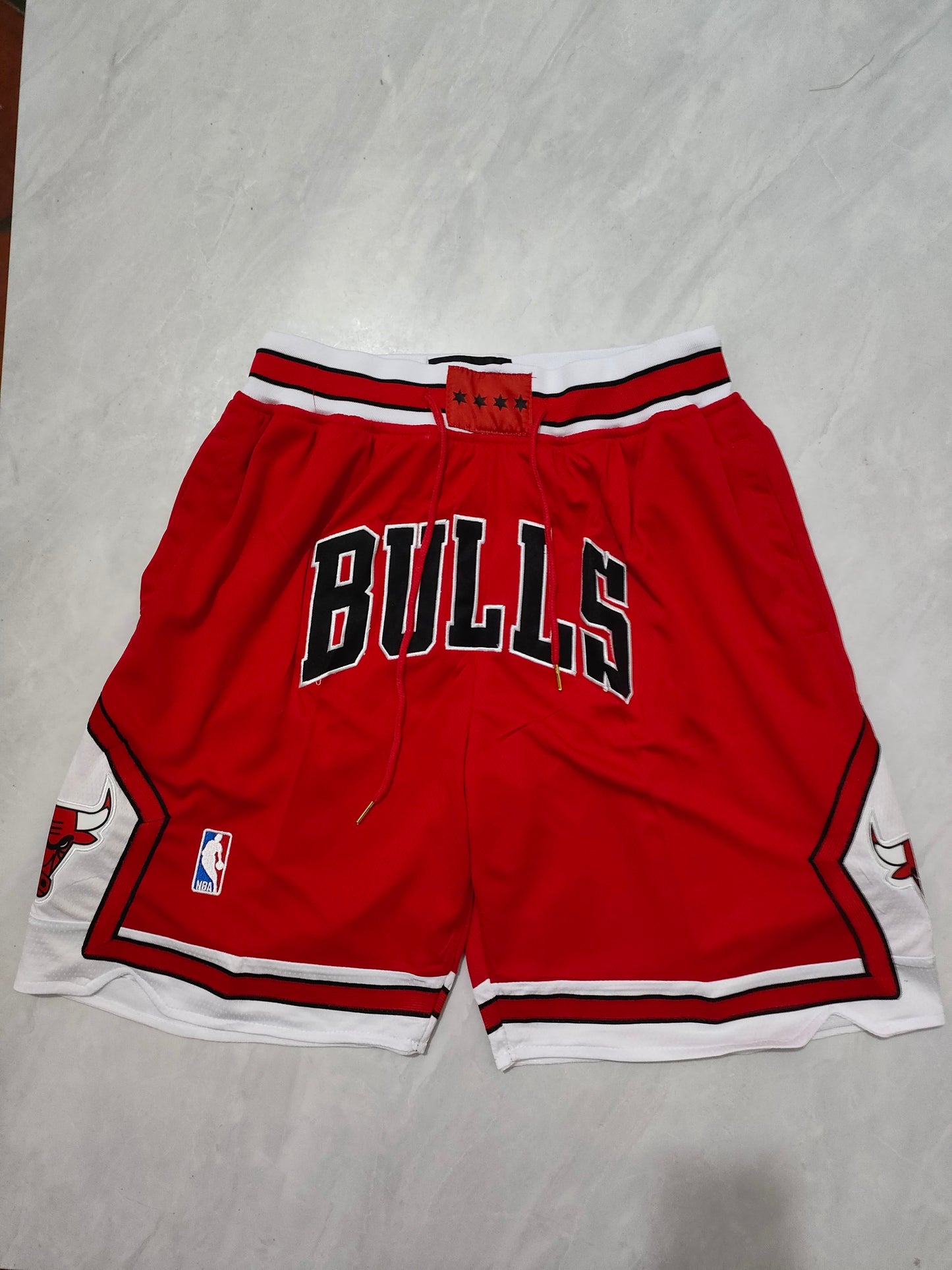 NBA Bulls Red Regular Pocket Shorts