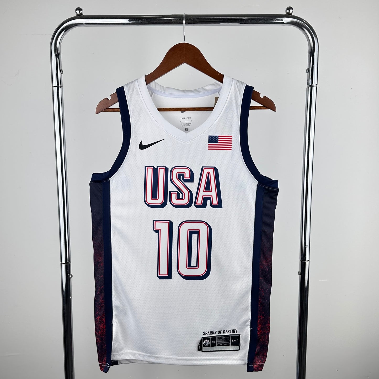 2024 Olympic Games US Team White 10 # Tatum
