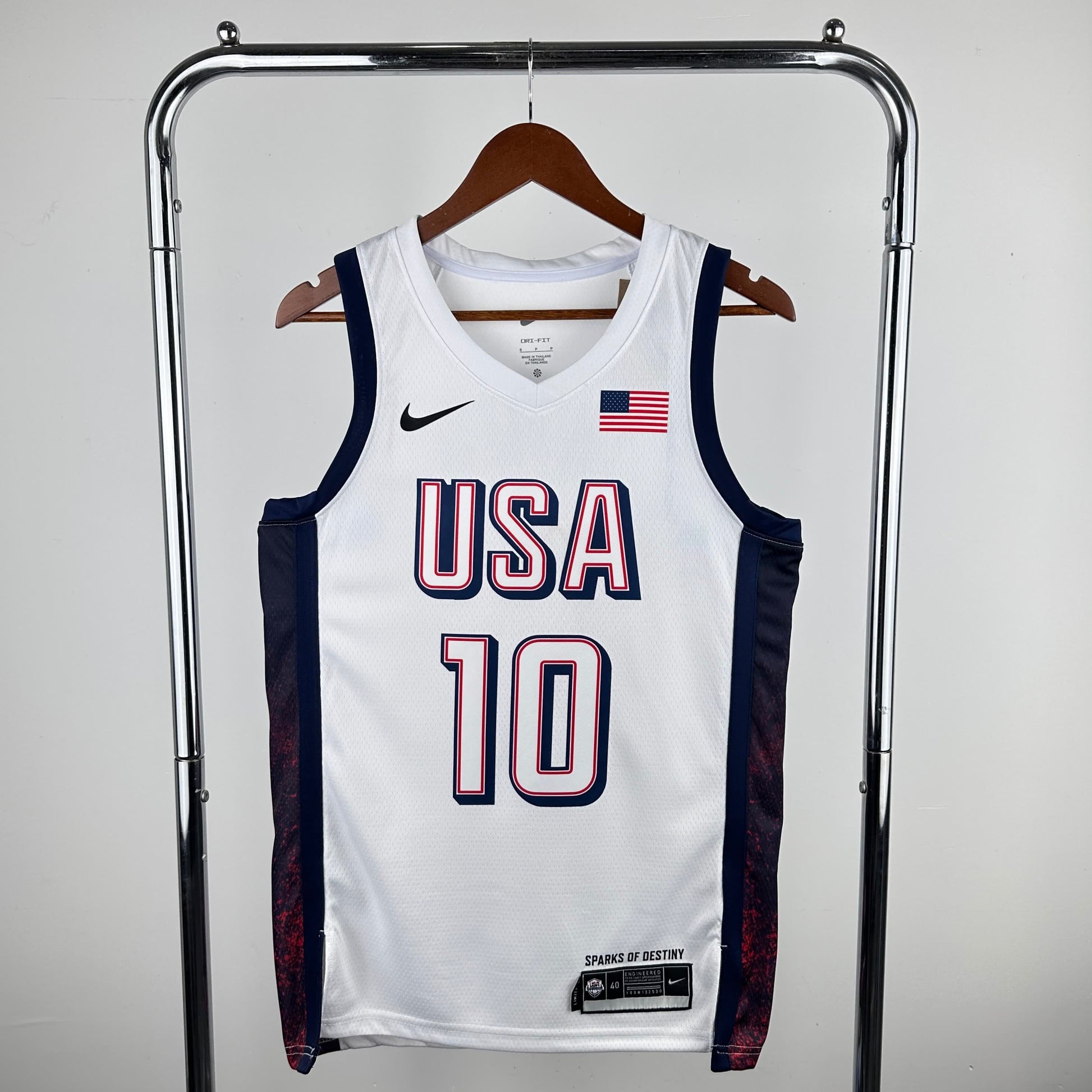 2024 Olympic Games US Team White 10 # Tatum