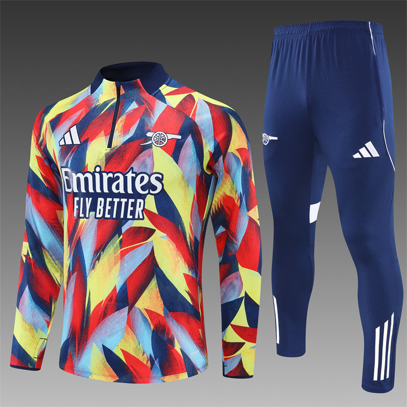 2025/26 Arsenal Yellow Red Half Pull Training Suit (Adults&amp;Kids)