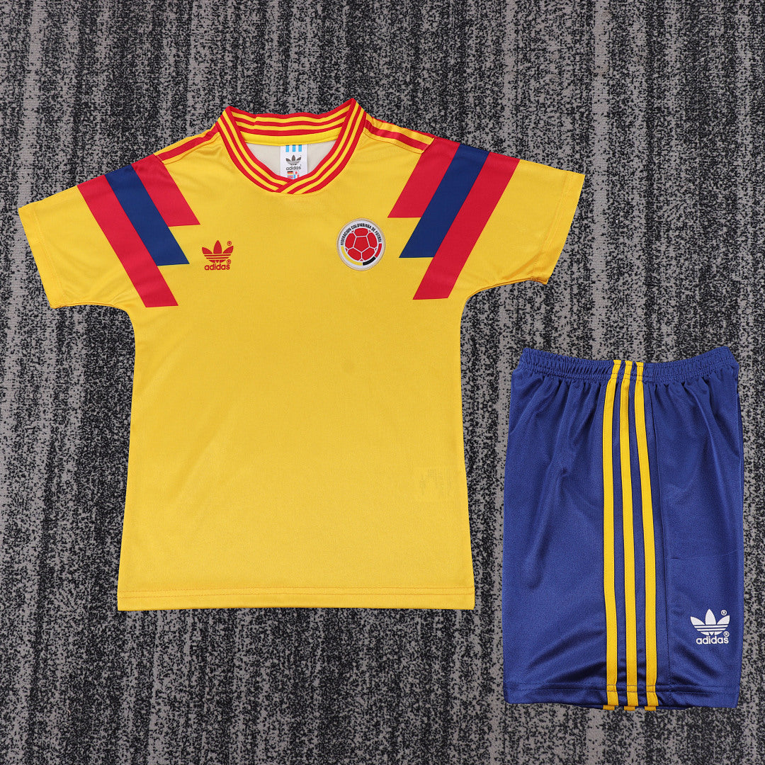 Retro Kids 1990 Colombia Home Football Shirt&amp;Size16-287