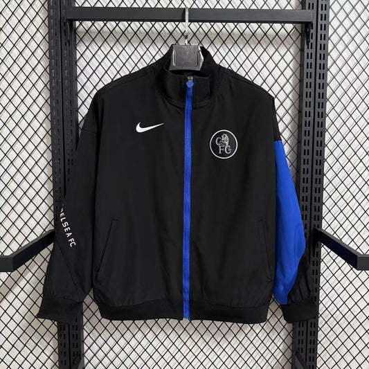 2025/26 Chelsea Black Windbreaker S-3XL