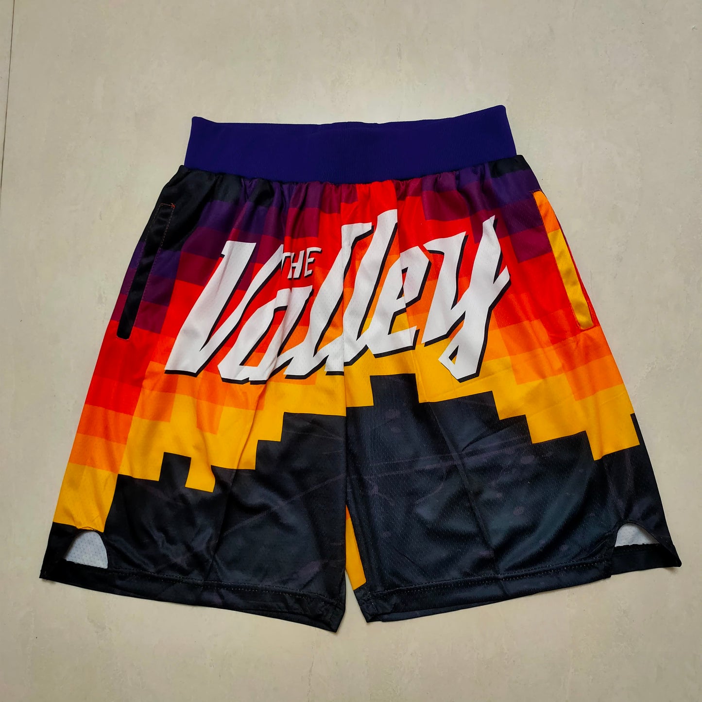 Suns Black Transfer Printing Shorts