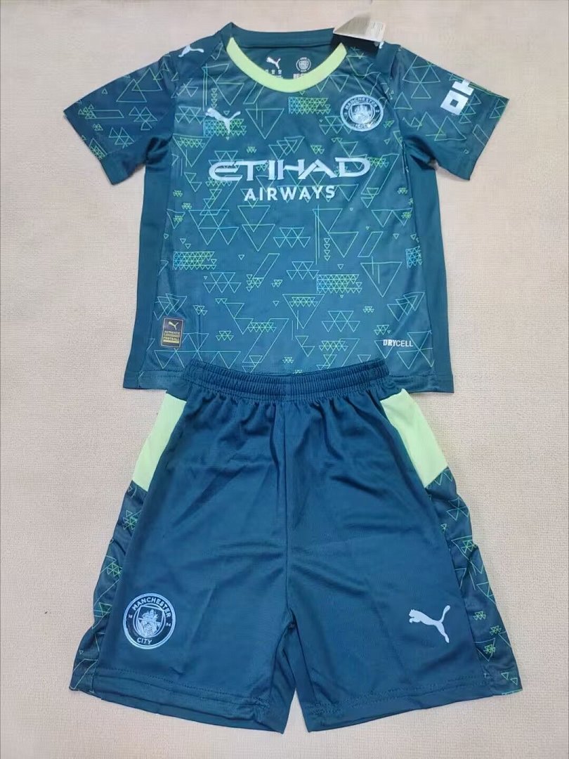 /26 Kids Manchester City third away Size16-305
