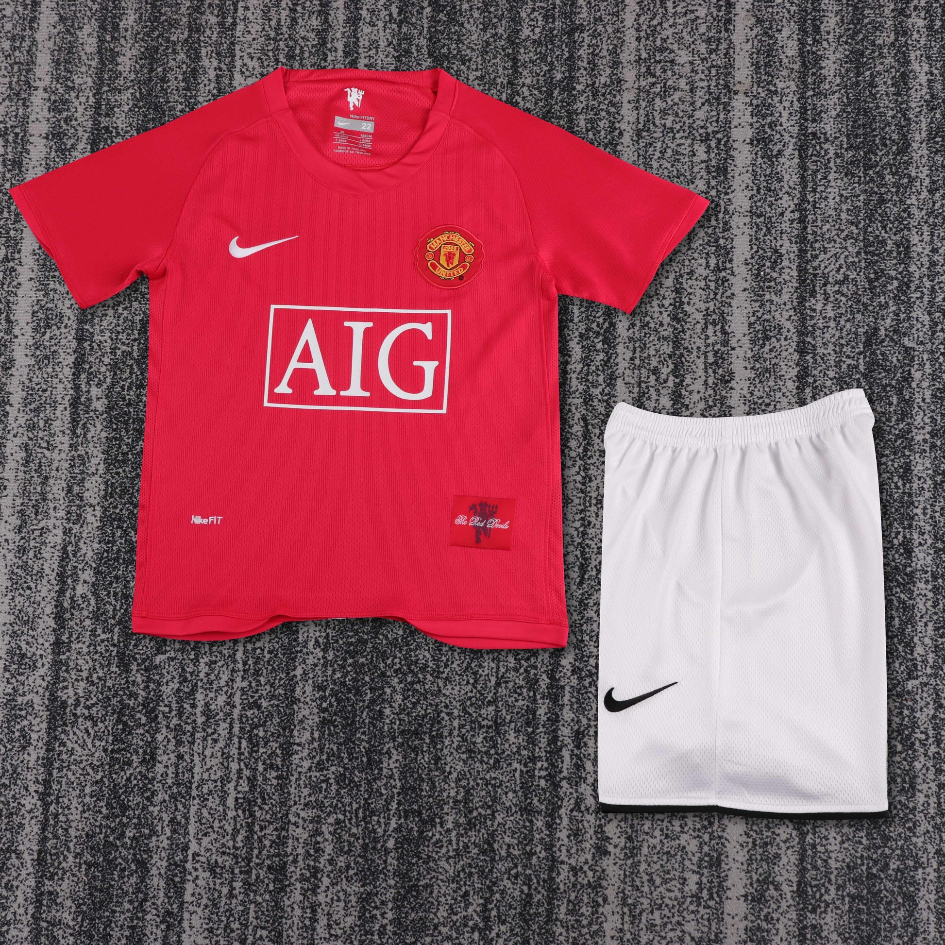 Retro Kids 2007/08 Manchester United Home Size: 16-28