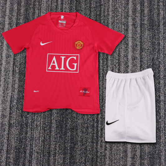 Retro Kids 2007/08 Manchester United Home Size: 16-28
