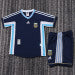 Retro Kids 1998 Argentina away Soccer Jersey&amp;Size16-287