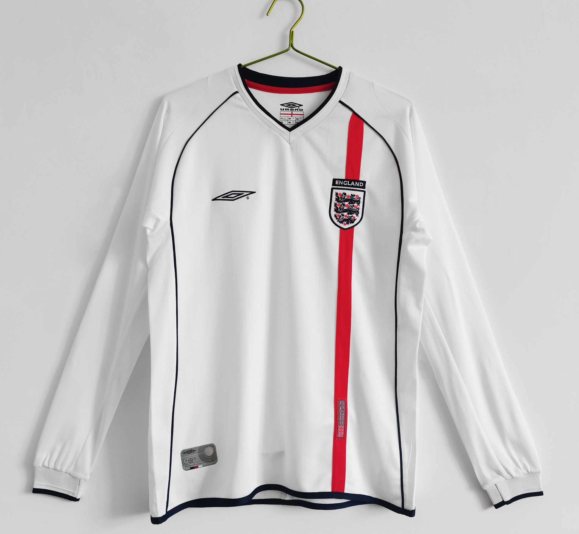 Retro 2002 England home long-sleeved shirt S-XXL